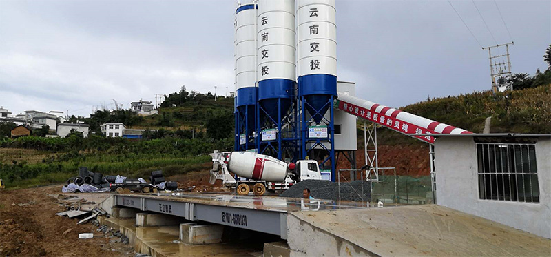 云南交投水泥廠專用地磅安裝案例